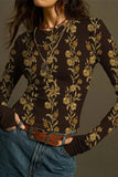 Floral Long-Sleeve T-Shirt
