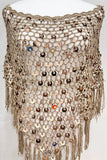 Sequin Fringe Mesh Top