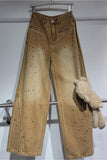 Embellished Straight-Leg Jeans