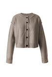 Button-Up Cardigan with Relaxed Fit