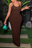 Strappy Knit Cocktail Dress