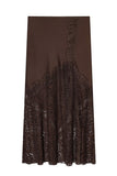 Lace Detail Maxi Skirt