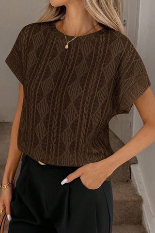 Patterned Short Sleeve T-Shirt