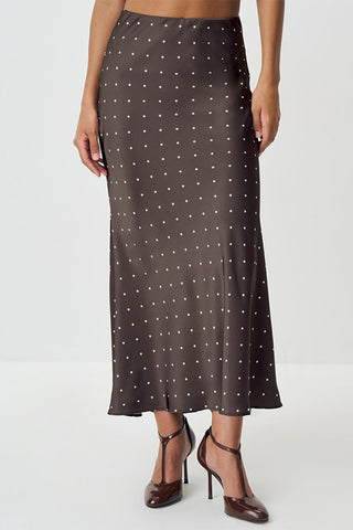 Polka Dot Maxi Skirt