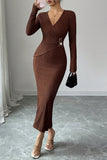 Wrap Detail Casual Dress