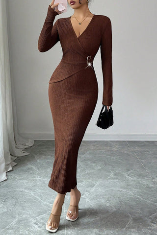 Wrap Detail Casual Dress