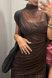 Elegant Ruched Evening Dress