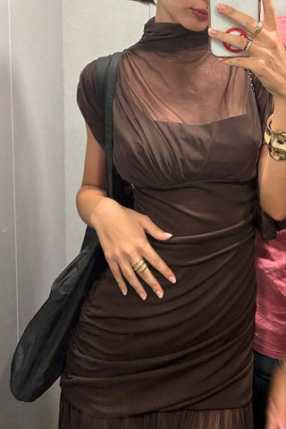 Elegant Ruched Evening Dress