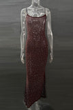 Elegant Spaghetti Strap Evening Dress