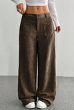 Wide-Leg Casual Pants with Pockets