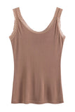Lace-Trimmed Sleeveless Camisole