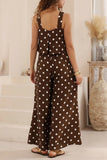 Polka Dot Wide-Leg Jumpsuit