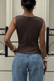 Draped Shoulder Accent Top