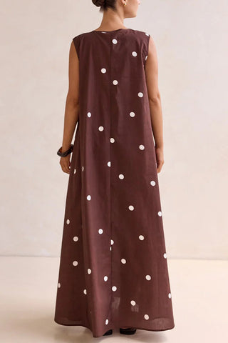 Polka Dot Maxi Dress