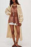 Long Sleeve Sheer  Cover-Up