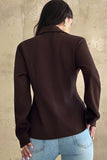 Single-Button Peplum Blazer