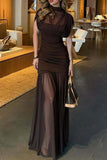 Elegant Ruched Evening Dress