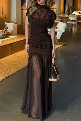 Elegant Ruched Evening Dress