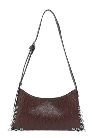 Sleek Eyelet Shoulder Bag