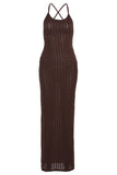Strappy Knit Cocktail Dress