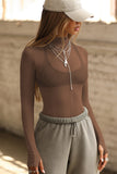 Sheer Mesh Long Sleeve Top