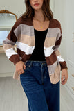 Striped Button-Down Cardigan Sweater