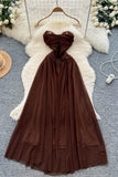 Strapless Butterfly Embellished Dress