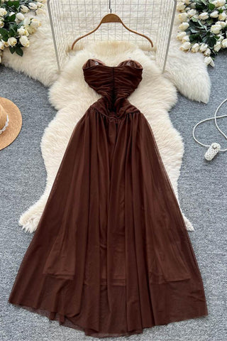 Strapless Butterfly Embellished Dress