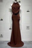 Elegant Draped Evening Gown