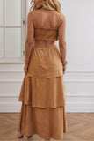 Tiered Boho Maxi Dress