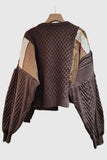 Asymmetrical Cable Knit Sweater