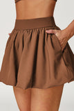 Playful Bubble Hem Mini Skirt