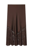 Lace Detail Maxi Skirt