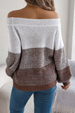 Off-Shoulder Knit Sweater