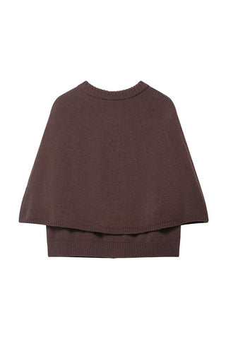 Button-Up Cape Cardigan