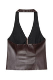 Front-Zip Sleeveless Top