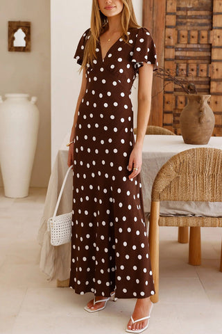 Polka Dot Maxi Dress