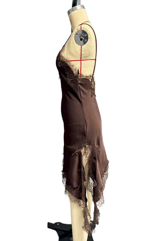 Lace-Trim Asymmetrical Cami Top