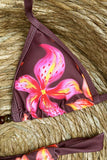 Floral Triangle Bikini Set
