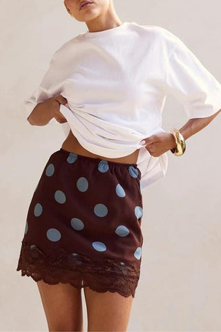 Polka Dot Mini Skirt