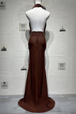 Elegant Draped Evening Gown