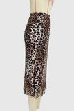 Animal Print Maxi Skirt