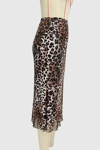 Animal Print Maxi Skirt