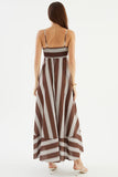 Striped Maxi Casual Dress