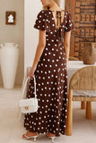 Polka Dot Maxi Dress