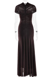 Elegant Cutout Evening Gown
