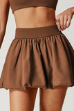 Playful Bubble Hem Mini Skirt