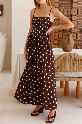 Polka Dot One-Shoulder Dress