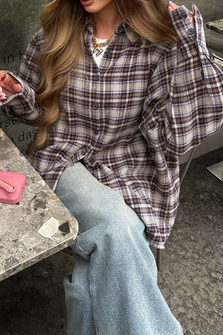 Classic Plaid Button-Up Shirt