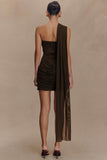 One-Shoulder Draped Sundress